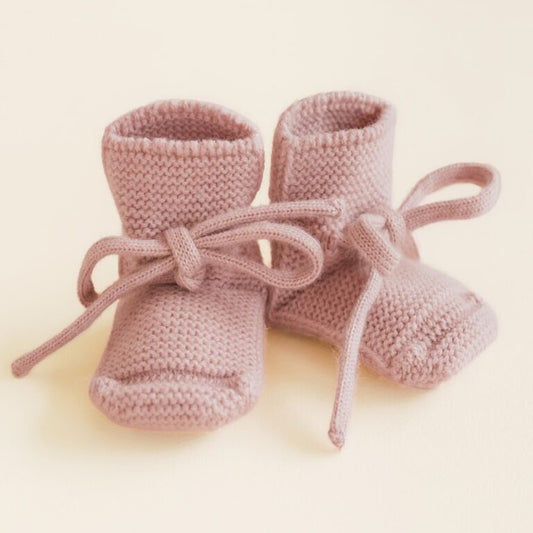 Booties - Baby Slippers - Merino Wool - HVID