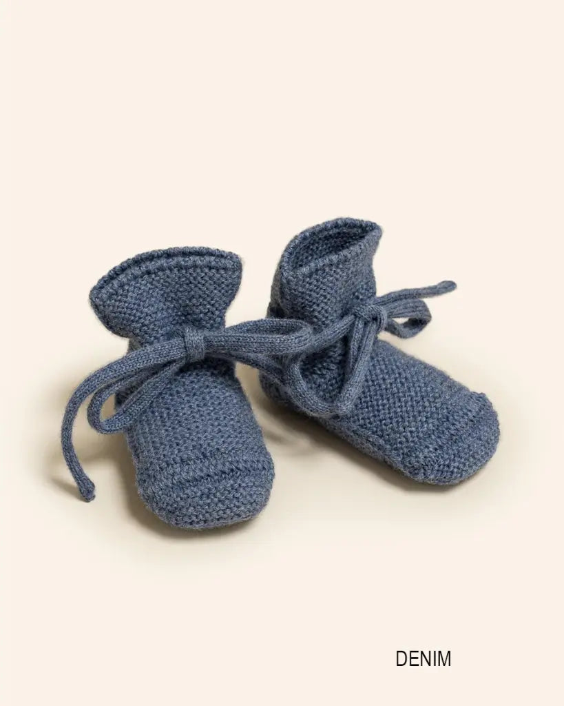 Booties - Baby Slippers - Merino Wool - HVID