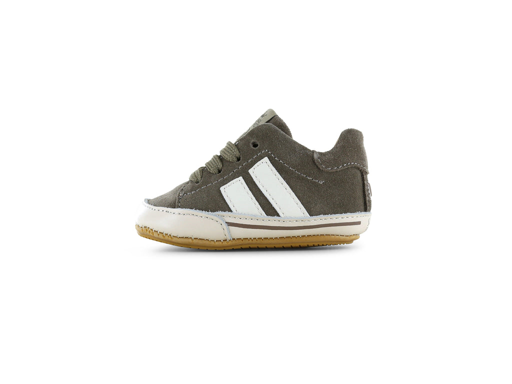 BABY-PROOF® eerste loopschoentjes Navy / Taupe – Suède & leer – Shoesme