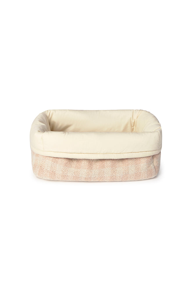 Quilted Basket - Gewatteerde opbergmand - Matcha & Rose - 30 × 20 × 20 cm - Lorena Canals - productfoto - afbeelding 2