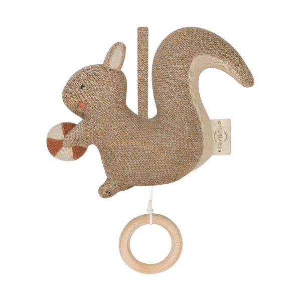 Sully the squirrel - Musical mobile - Organic cotton - Baby Bello
