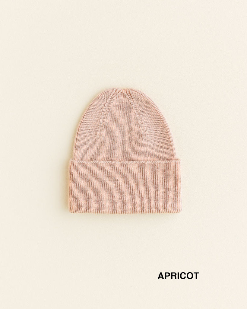 Knitted beanie - Fonzie newborn - Merino wool - HVID