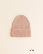 Knitted beanie - Fonzie newborn - Merino wool - HVID