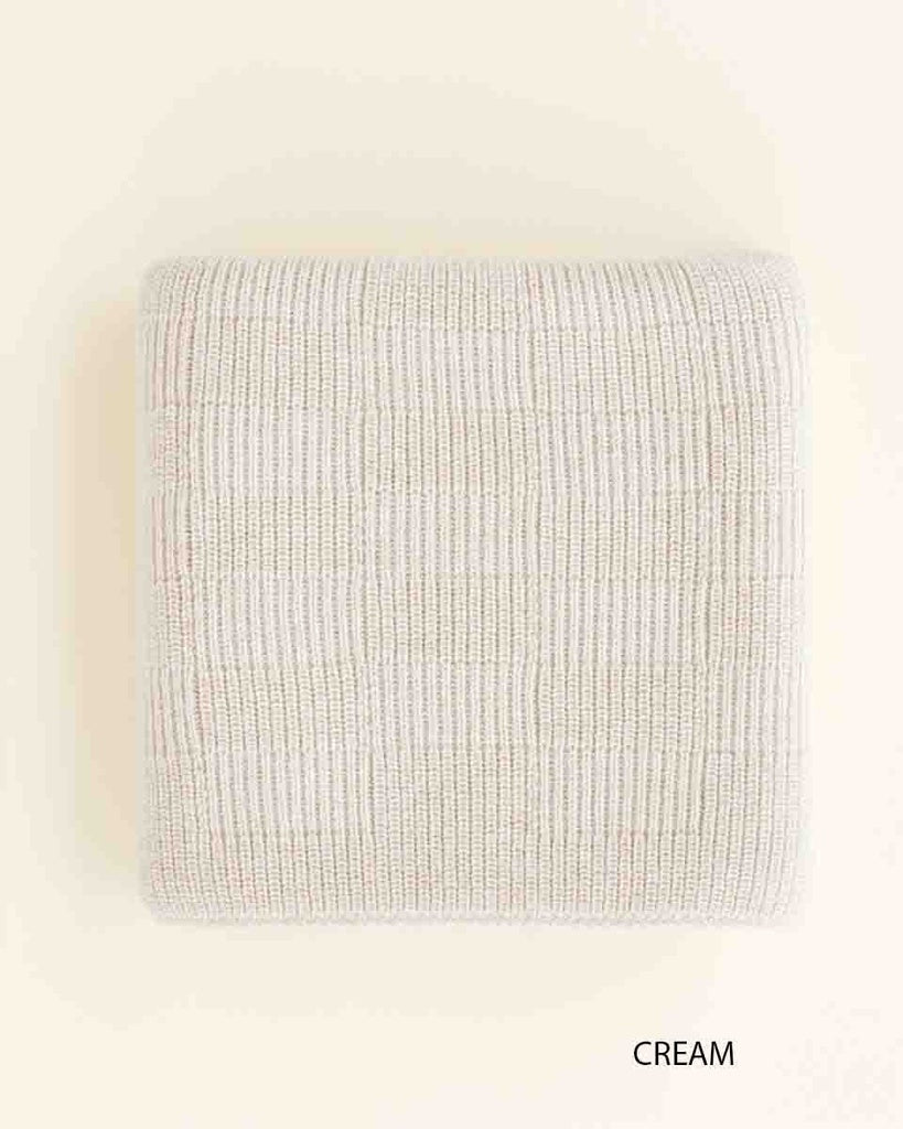 Merinowollen babydeken Ivy – 100% extrafijne merinowol – 70x95cm - HVID