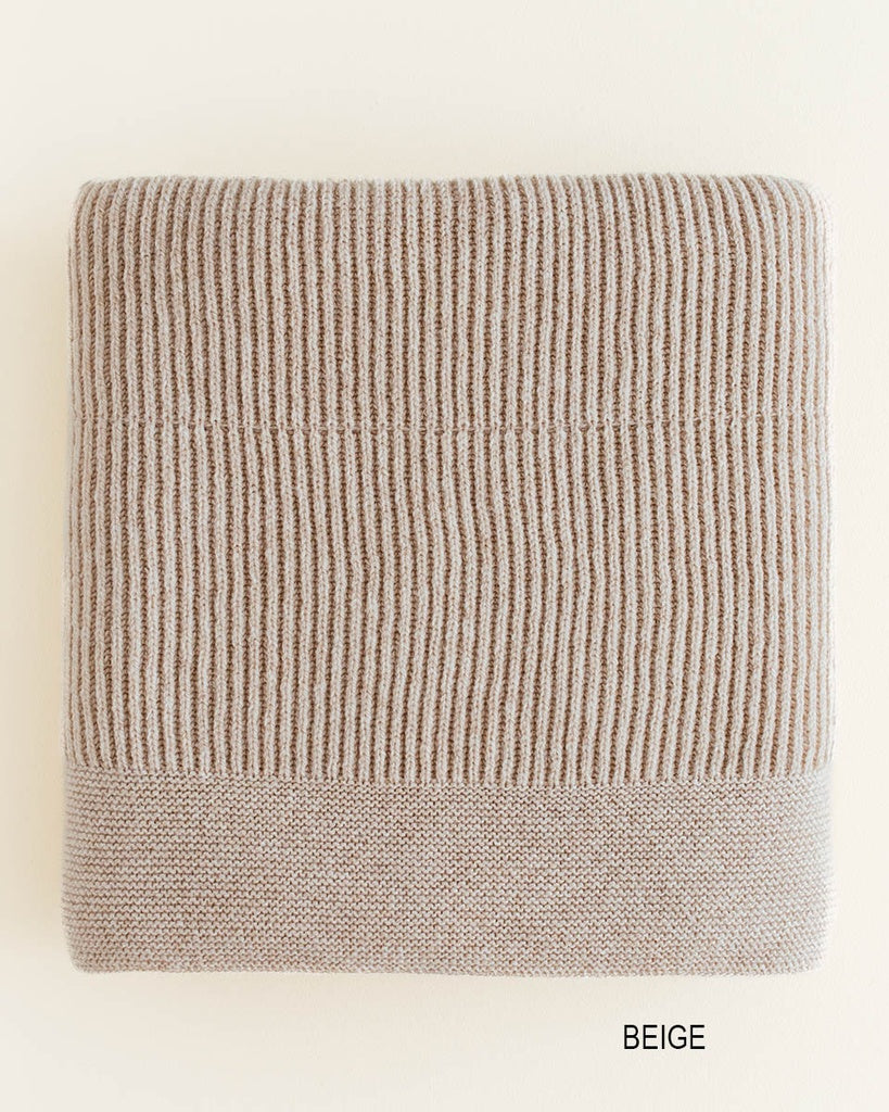 Wiegedecke - Merinowolle -100X140cm - Gaston - HVID