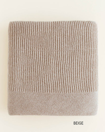 Wiegedecke - Merinowolle -100X140cm - Gaston - HVID