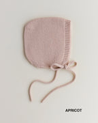 Bonnet Dolly - Baby Knitted Hat - Merino wool - HVID