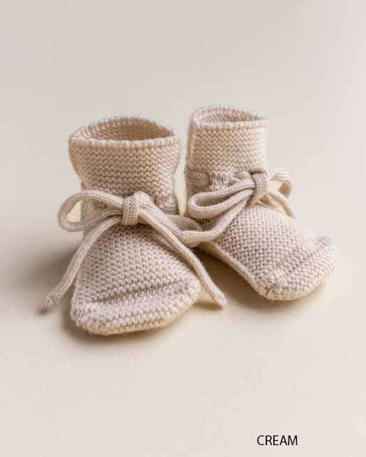 Booties - Baby Slippers - Merino Wool - HVID