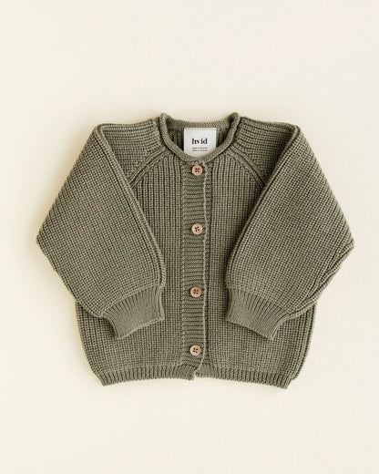 Gebreid vest Inga - Seamless cardigan – Merinowol – HVID