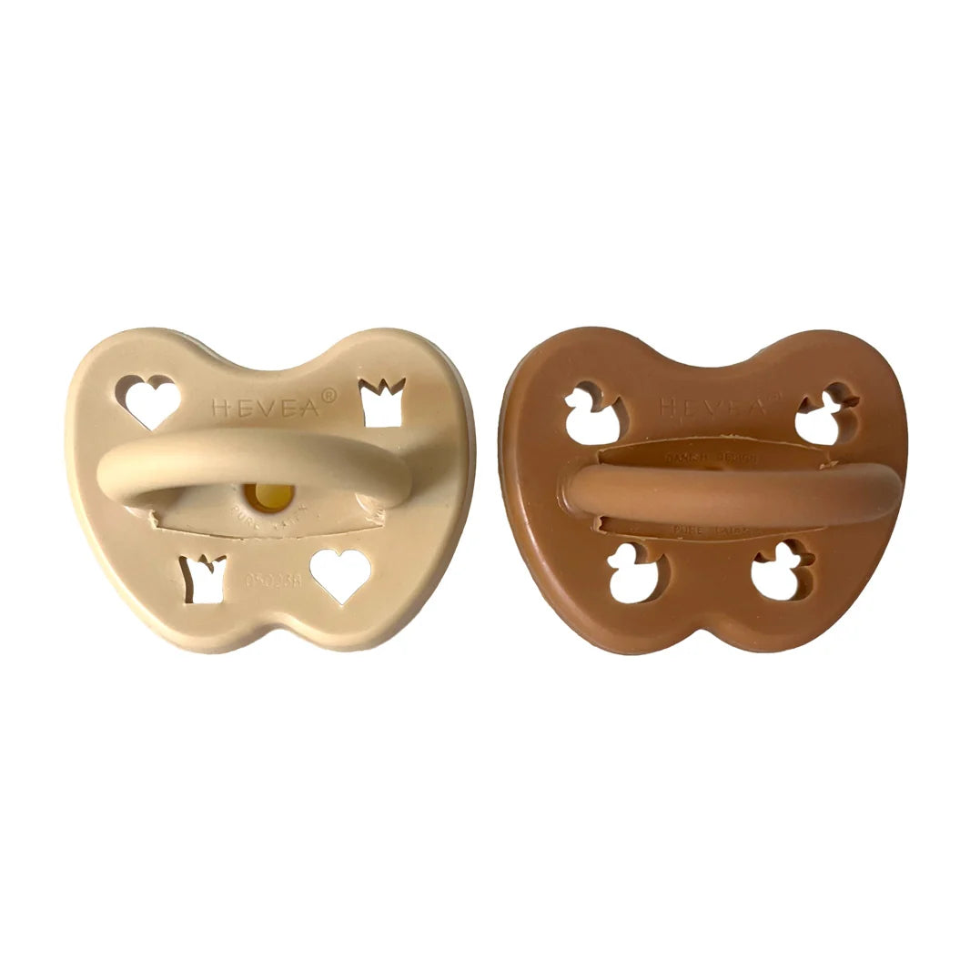 Schnuller - Naturkautschuk - 3-36 Monate - 2er-Pack - kiefergerecht - Hevea