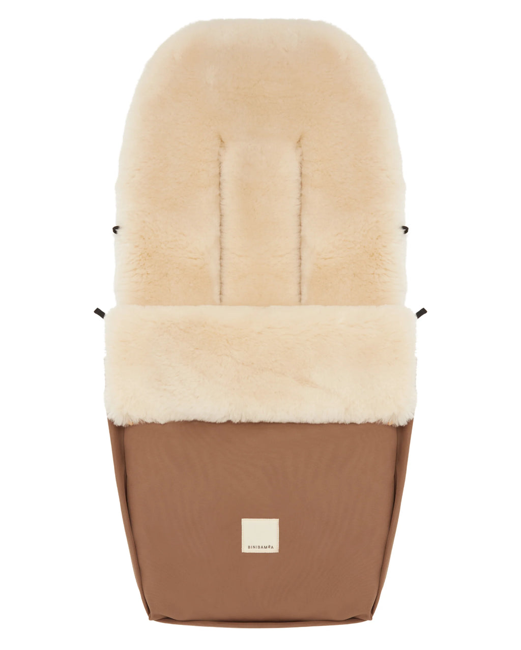 Voetenzak Puffmuff® - Merino schapenvacht - Bruno + Milk - BINIBAMBA