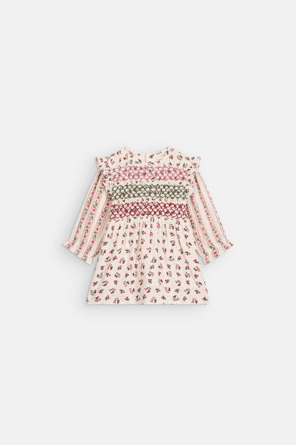 Jurk Saralinou & Saralina - Biologisch katoen - Cream Pink Sorrel - Louise Misha