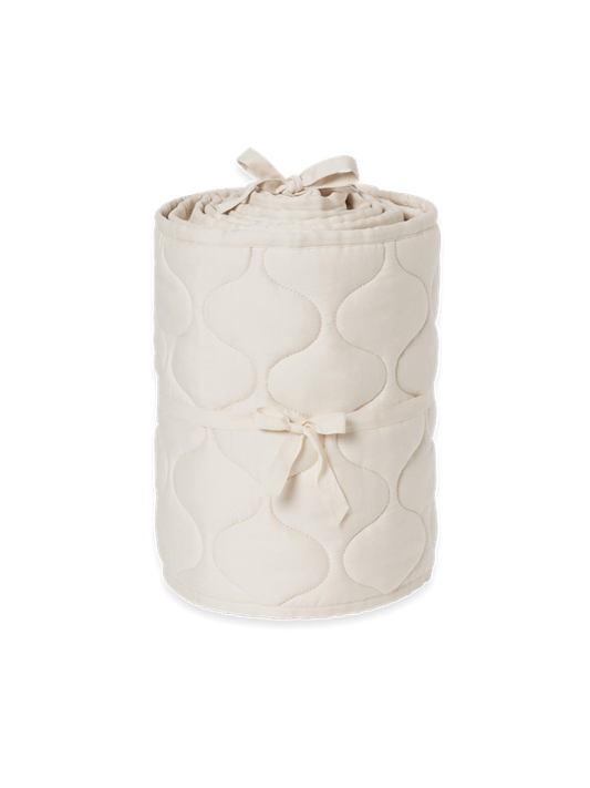 Bed bumper - Satin Quilted Crib Bumper - Biologisch katoen - Ecru - Garbo & Friends