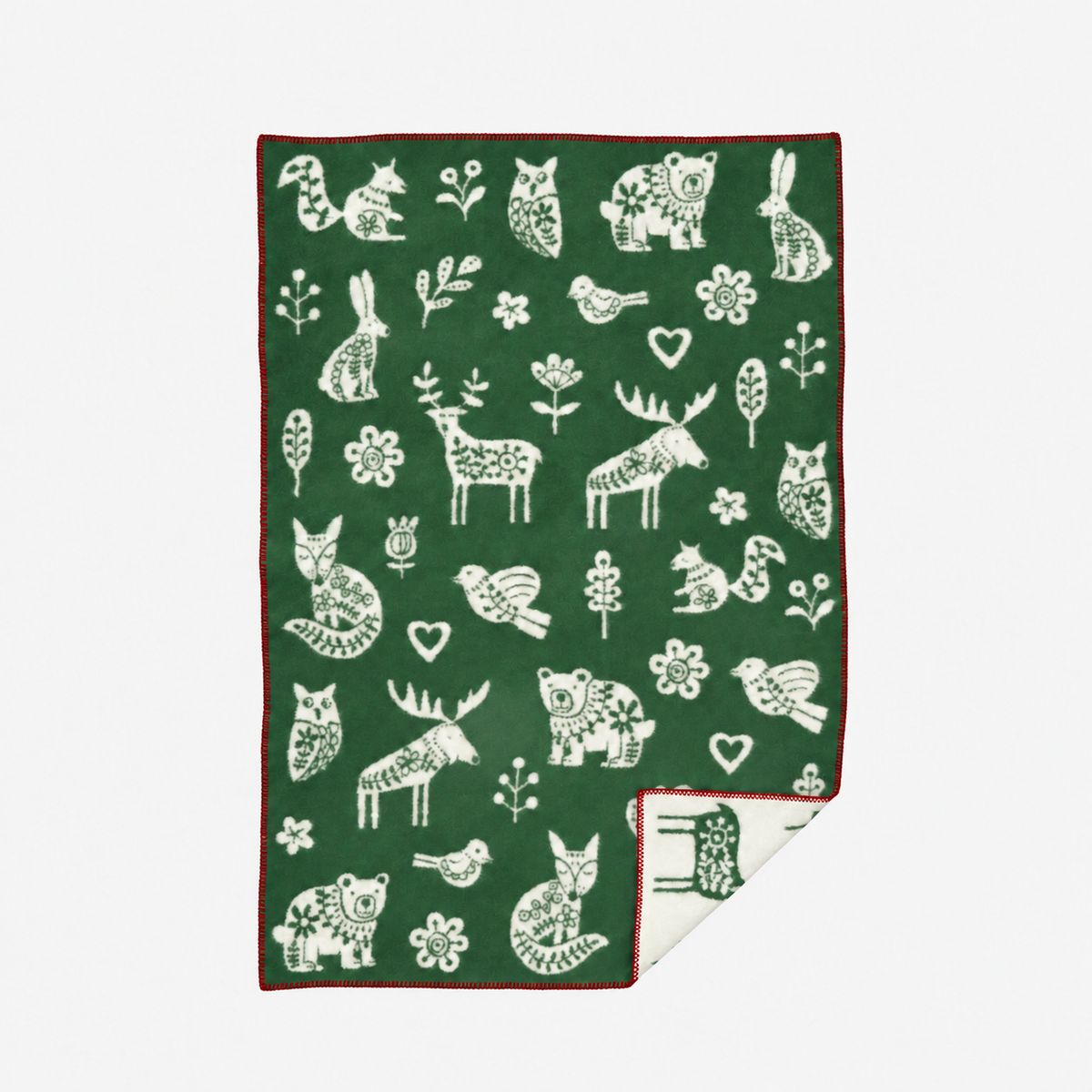 Couverture de lit bébé Kurbits – Couverture en 100 % laine d'agneau – 90 × 130 cm – Klippan Yllefabrik