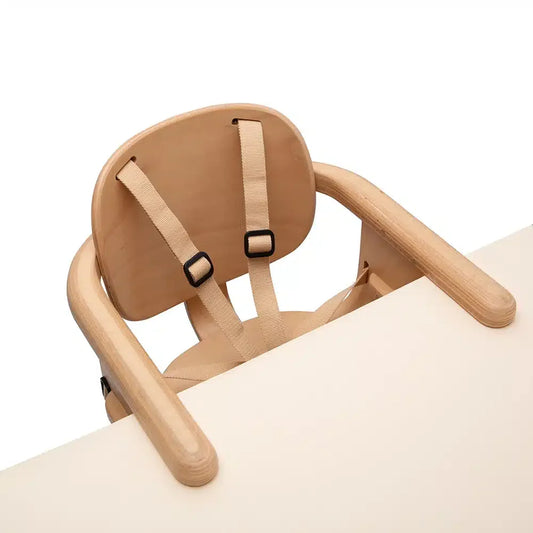 HIKO Baby Table Seat - Houten Tafelstoeltje - Vanaf 6 Maanden tot 15 kg - Charlie Crane