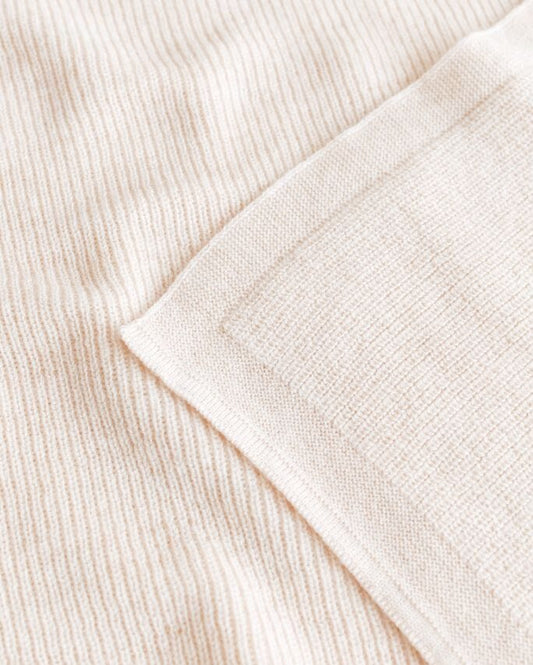 Baby Blanket - Felix Blanket - Merino wool - HVID