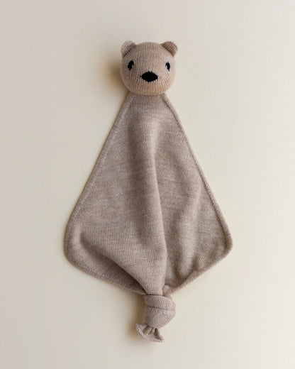 Schnuffeltuch Teddy Tokki - Merinowolle - HVID