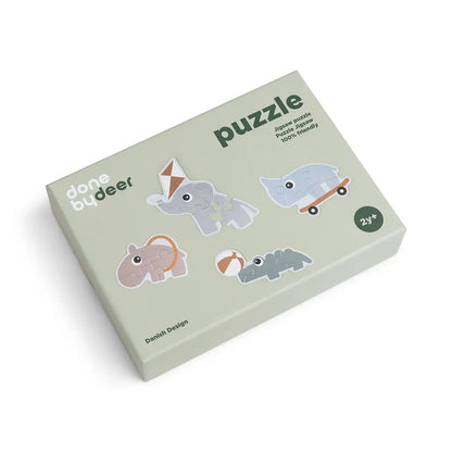 First puzzle - First jigsaw puzzle set - 2+ years - Playground - Colour mix - Done by Deer