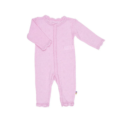 Bodysuit - Wool/Silk - Pointelle - Prime Rose - Joha