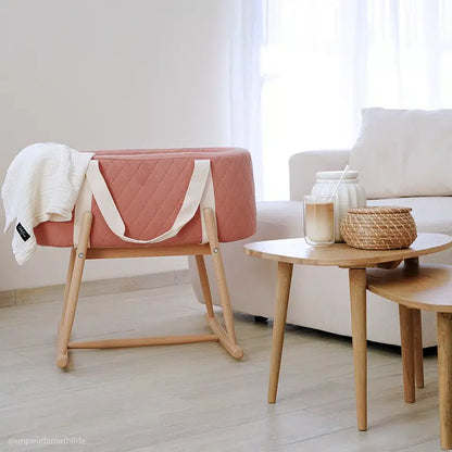 KUKO Baby Moses Basket - Portable Cocoon Bassinet from Birth - Baby Lift & Bassinet - Charlie Crane