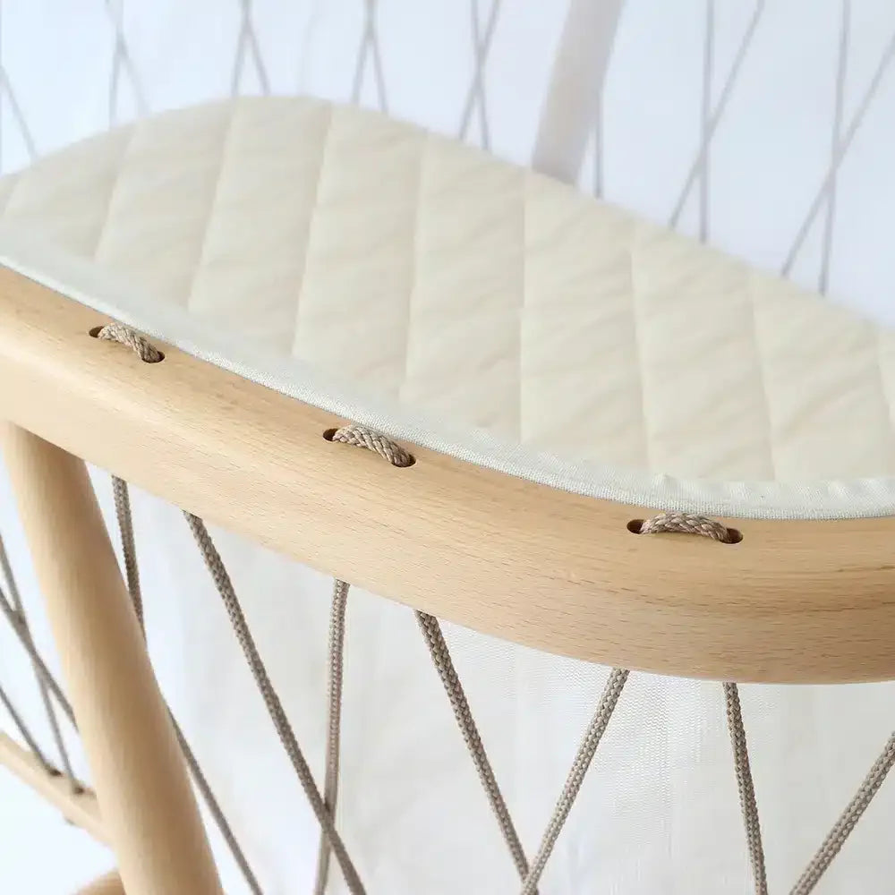 KUMI Wooden Cradle - Rocking Wooden Cradle - Charlie Crane