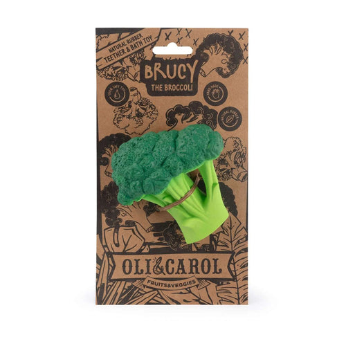 Bijtring & badspeeltje Brucy the Broccoli - Natuurrubber - Oli & Carol - verpakking - afbeelding 3