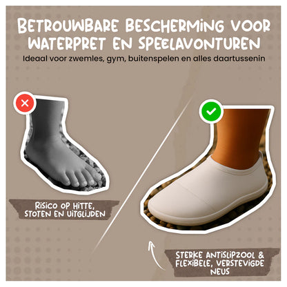 Anti-slip Shoes - Swim Shoes - Beige Ecru - Maesy