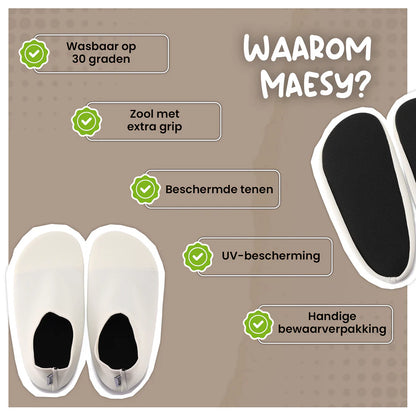 Anti-slip Shoes - Swim Shoes - Beige Ecru - Maesy