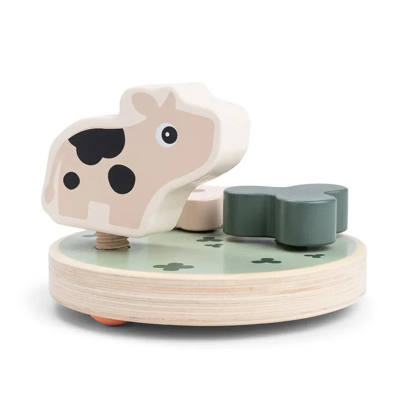 Match & Screw Toy - Wooden Toy - Dotti - Colour Mix - Done by Deer