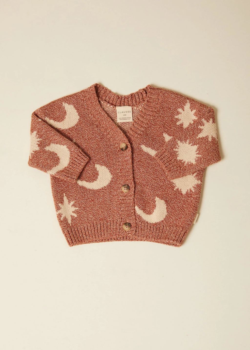 Moon Star Cardigan Russet – 100% Bio-Baumwolle – Claude & Co