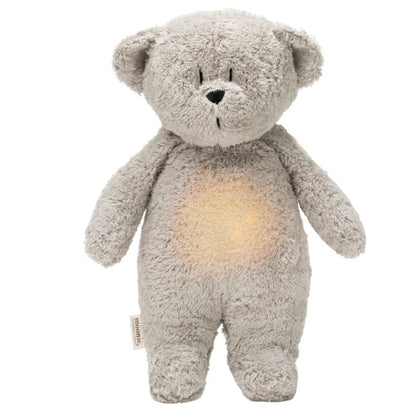Plush Bear with Heartbeat & White Noise - The Humming Bear 2.0 - Organic GOTS cotton - Moonie