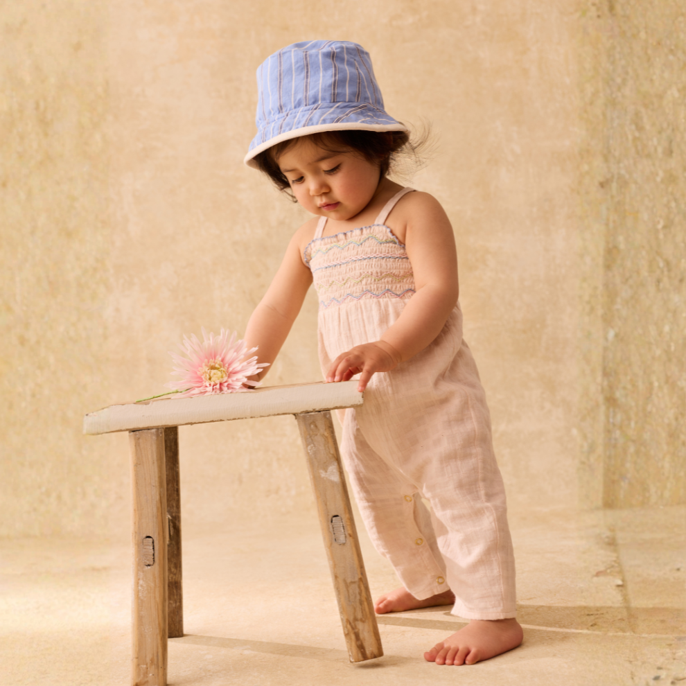 Jumpsuit - Overall Morli - Organic Cotton/Dobby - Cream - Louise Misha