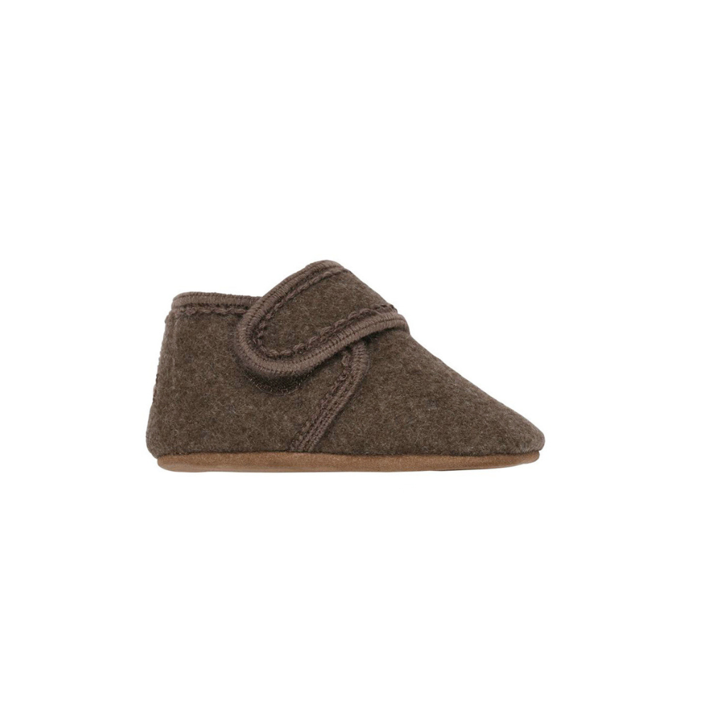 Wollene Hausschuhe - Classic Wool Slippers - Innenschuh - Denver Melange - MELTON