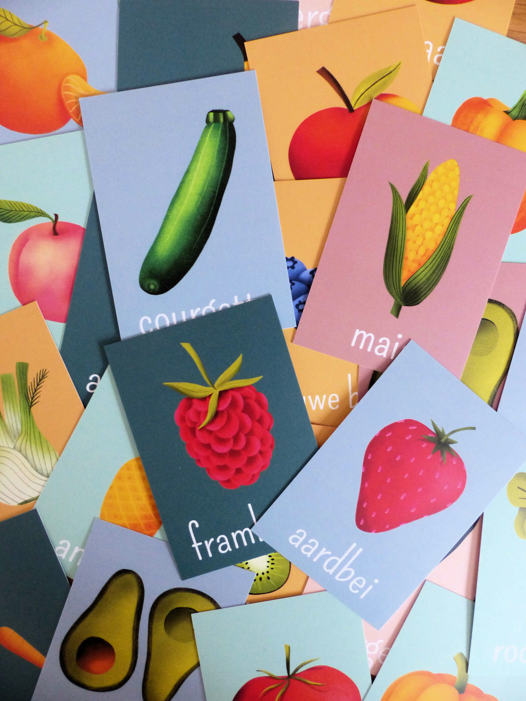 Tafelkaartjes Groente & Fruit – 60 Educational Food & Tasting Cards for Kids – STERK & ZOET