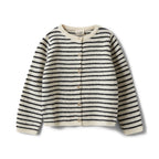 Wool cardigan CisseKB with stripes - 100% wool - Sofie Schnoor