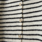 Wool cardigan CisseKB with stripes - 100% wool - Sofie Schnoor