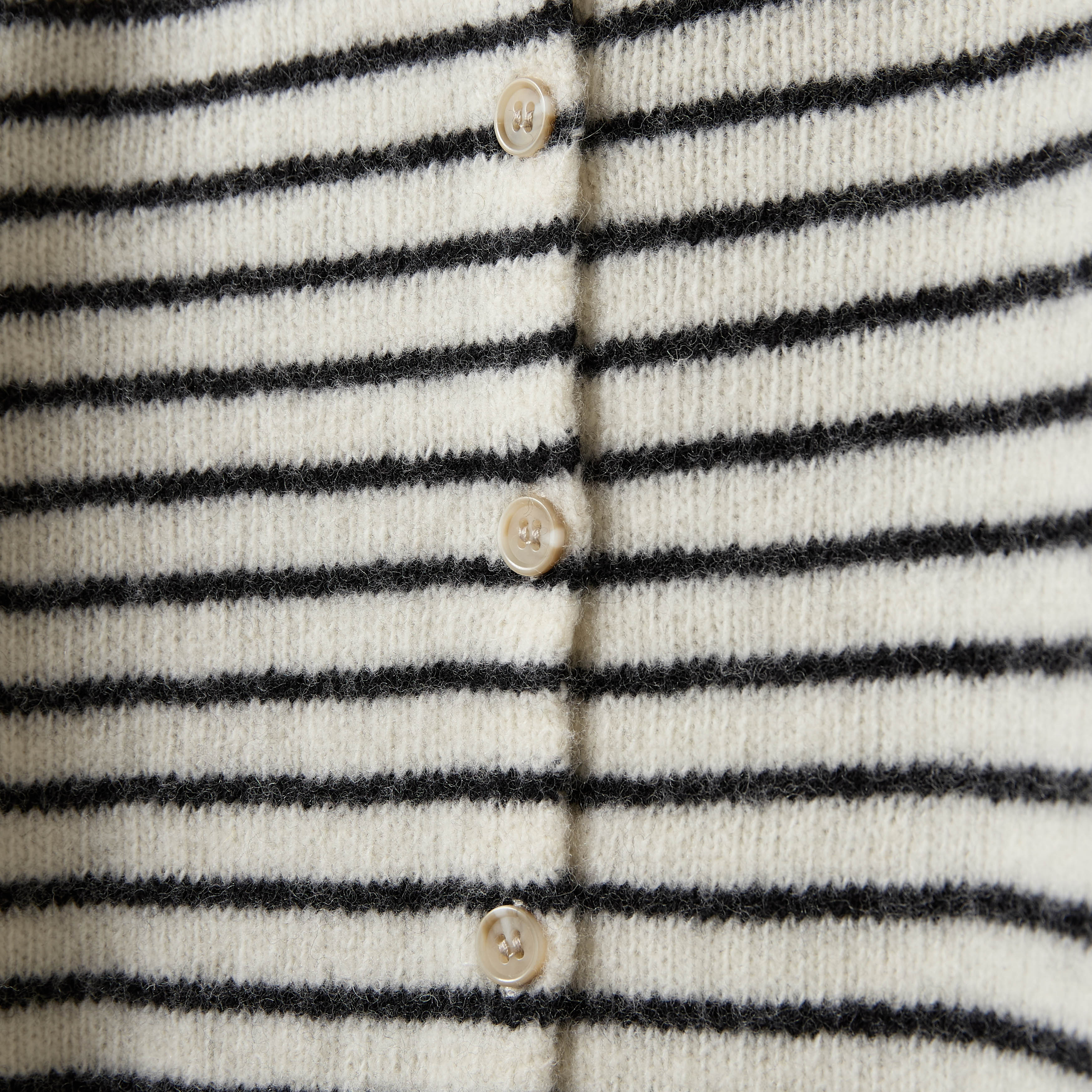 Wool cardigan CisseKB with stripes - 100% wool - Sofie Schnoor