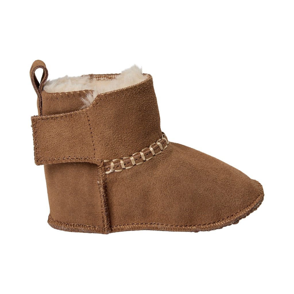 Chaussons bébé ReneeKB - Doublure en daim et laine - Beige et marron foncé - Sofie Schnoor