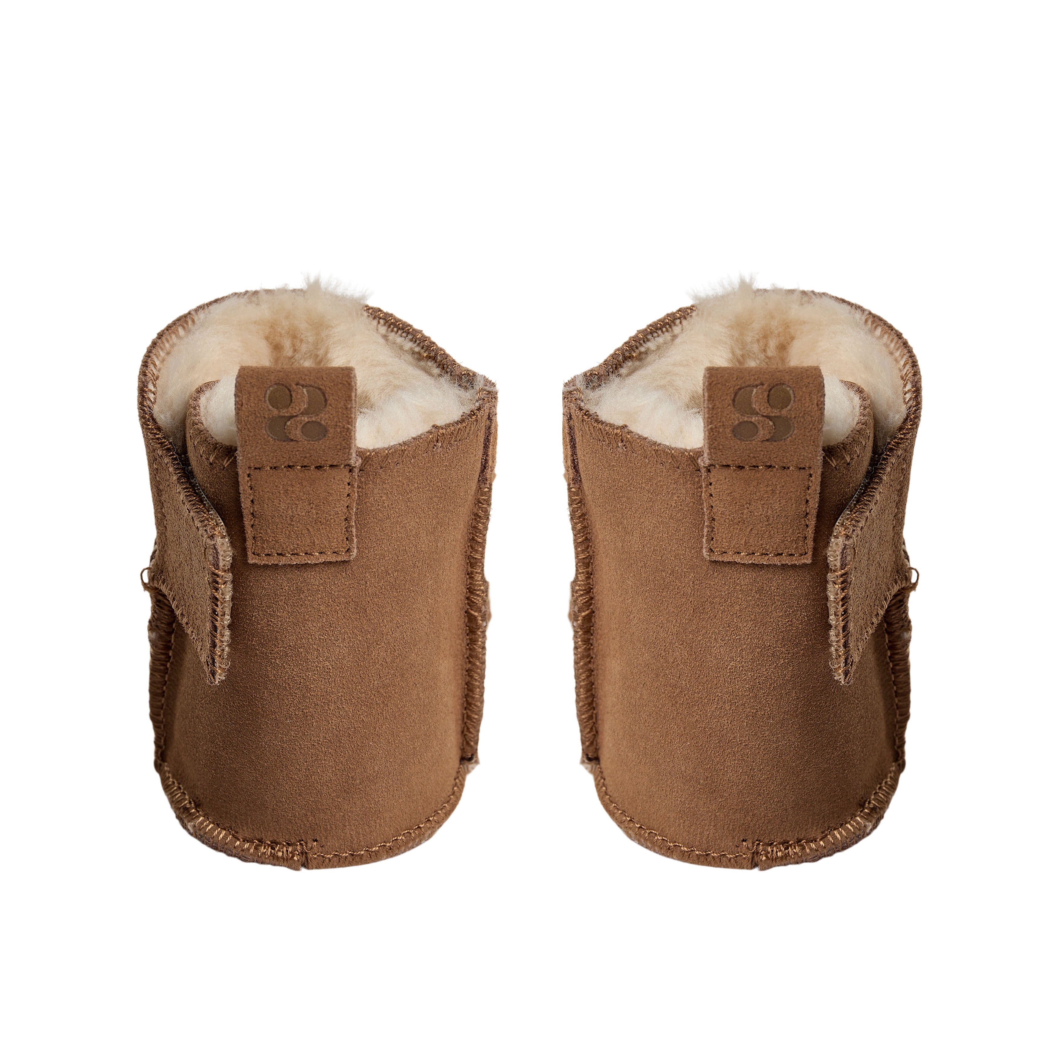 Babyfäustlinge ReneeKB - Wildleder & Wolle gefüttert - Tan & Dark Brown - Sofie Schnoor