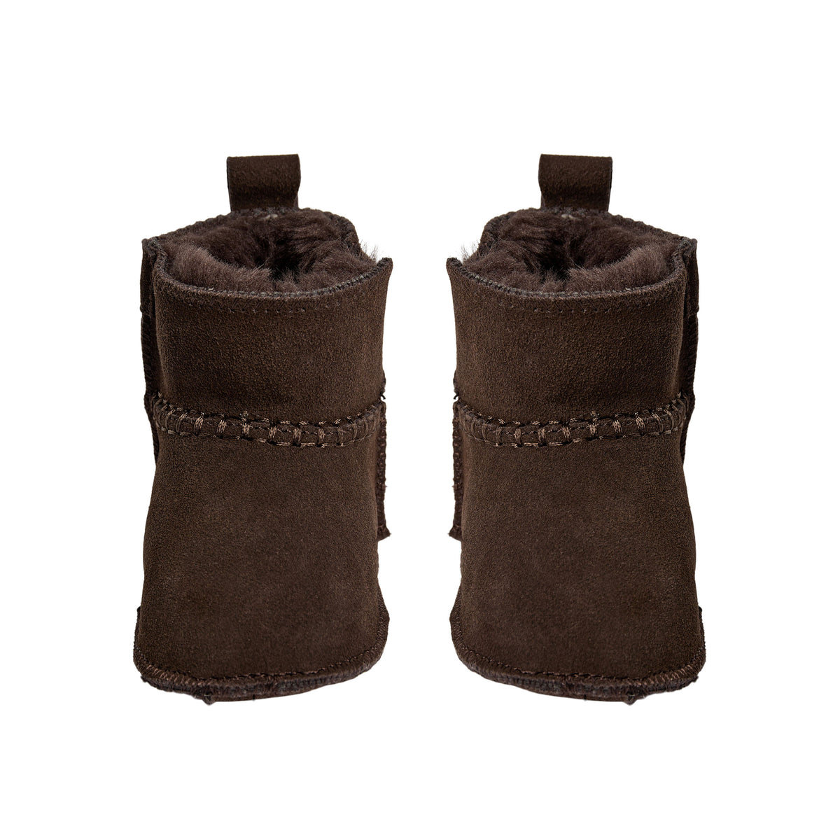 Chaussons bébé ReneeKB - Doublure en daim et laine - Beige et marron foncé - Sofie Schnoor