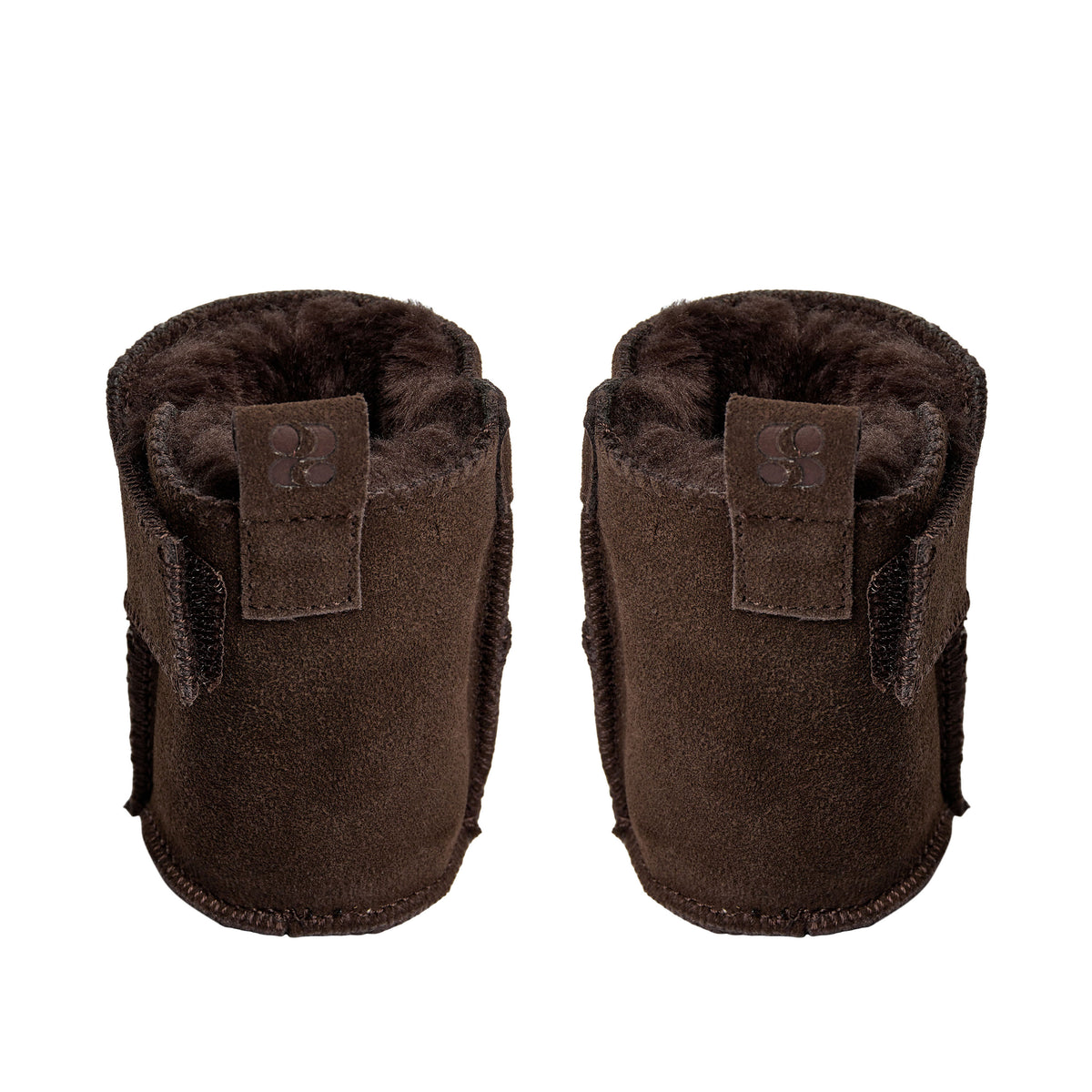 Chaussons bébé ReneeKB - Doublure en daim et laine - Beige et marron foncé - Sofie Schnoor