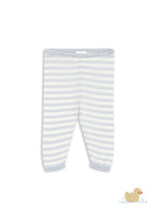 Dungebreid broekje - Venti Knit Leggings - Gray Dawn/Blauw - Biologisch Katoen - GOTS - Konges Sløjd - voorkant