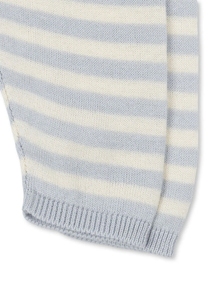 Dungebreid broekje - Venti Knit Leggings - Gray Dawn/Blauw - Biologisch Katoen - GOTS - Konges Sløjd