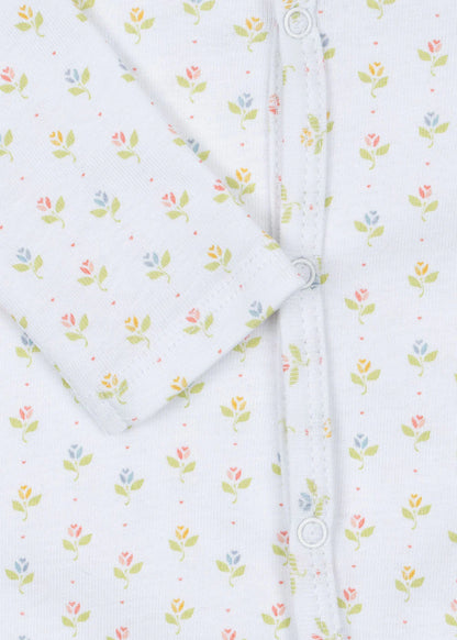 Fio Onesie - Tuli Coeur - Boxpakje/Pyjama - Biologisch Katoen - Tulpjes - Konges Sløjd