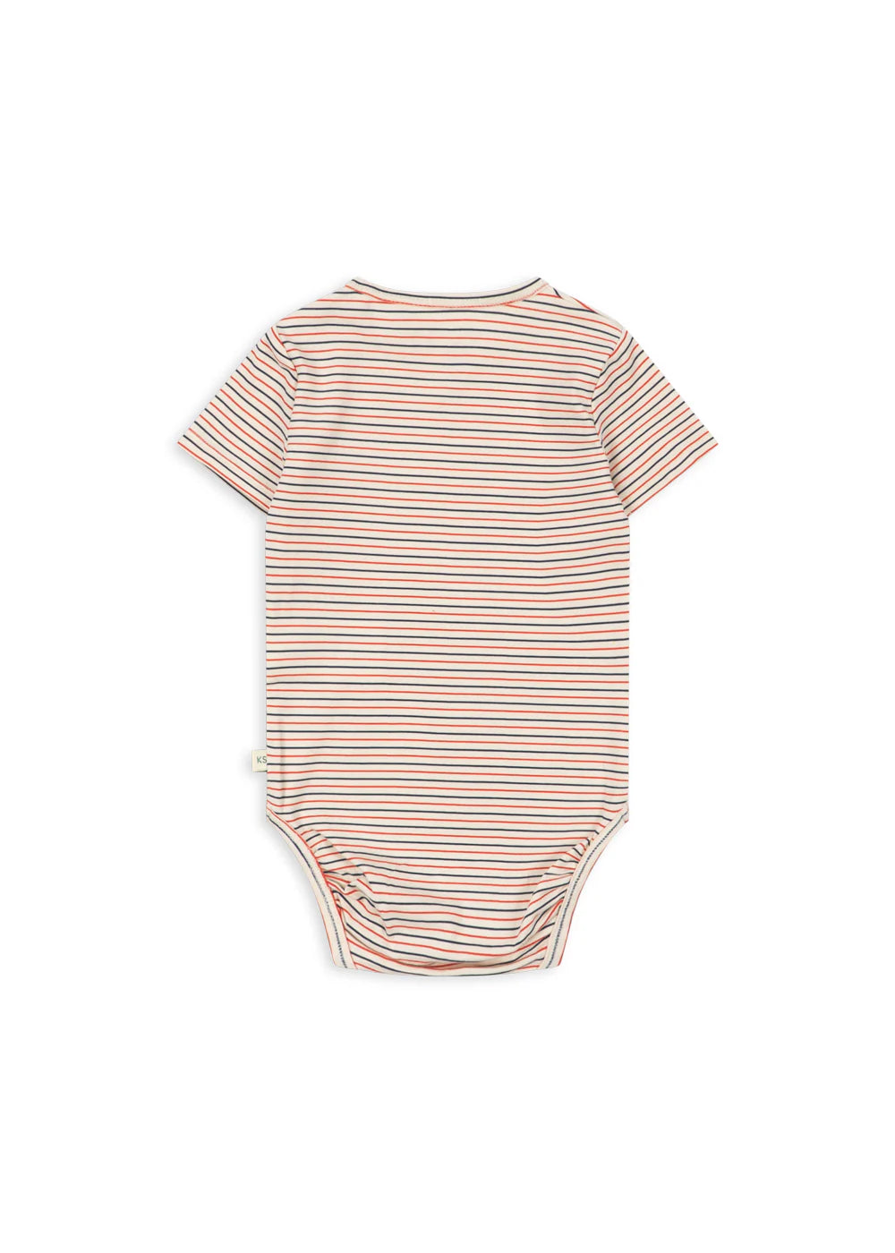 Basic Kurzarm-Body - Stripe Tricolore - Bio-Baumwolle - GOTS - Konges Sløjd