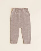 Gebreid broekje Guido - Merino wol - HVID - productfoto