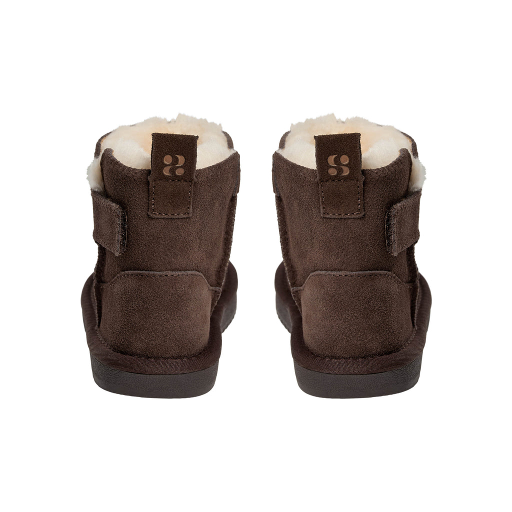 Wolgevoerde Kinderschuhe ValeKB - Wildleder - Tan & Dark Brown - Sofie Schnoor