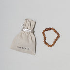 Barnsteen armband Raw Caramel Amber - 14 cm - Nirrimis - productfoto