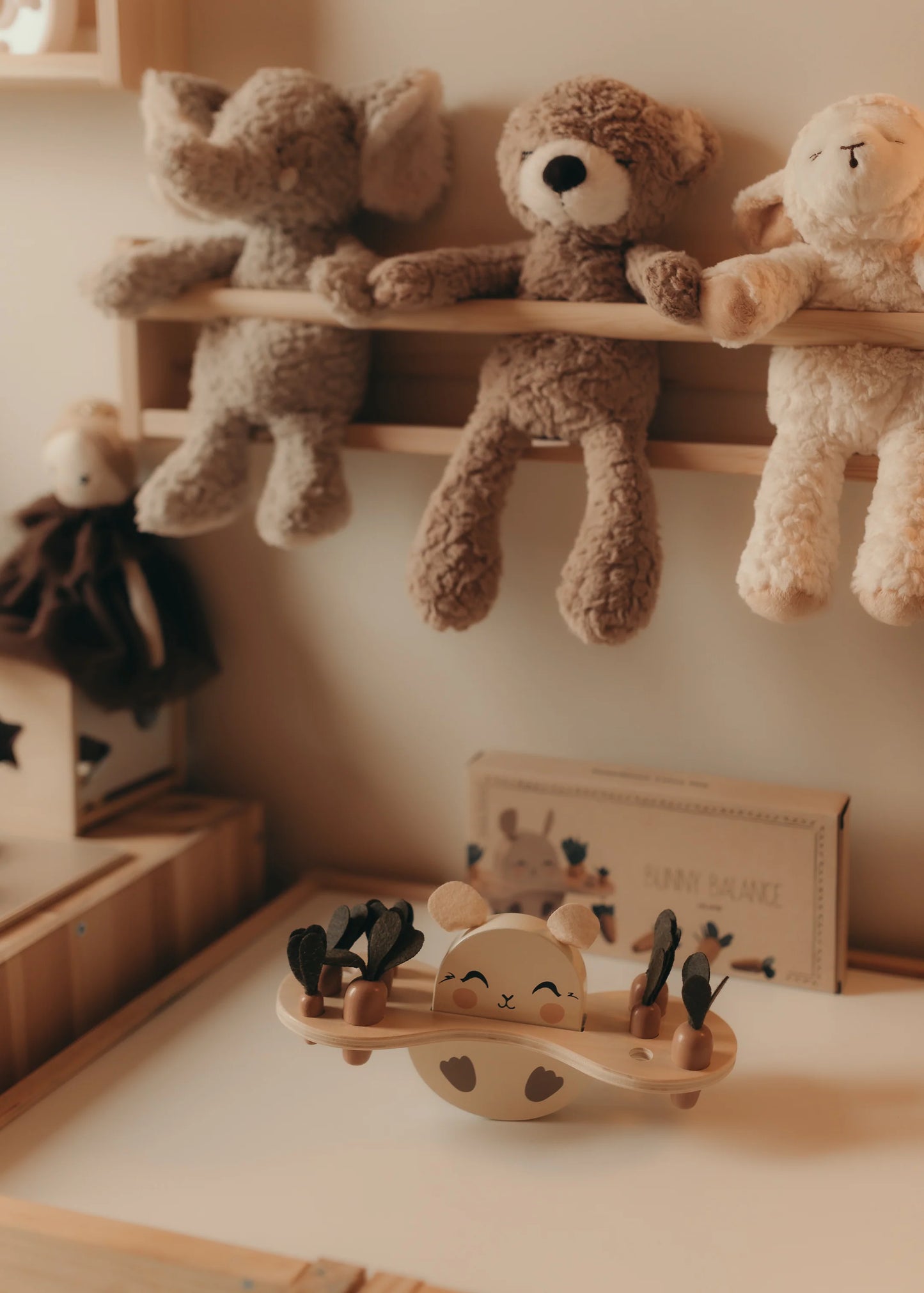 Balance puzzle - Bunny Balance - Wooden toy - Mrs Ertha