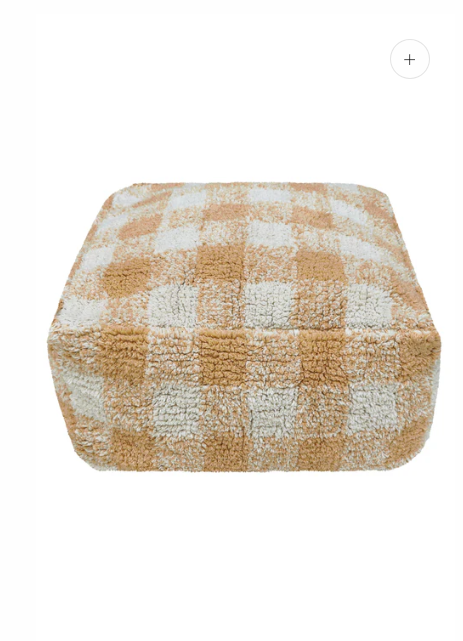 Pouf Vichy - Kinderpoef met ruitjes - Lorena Canals - productfoto - afbeelding 3